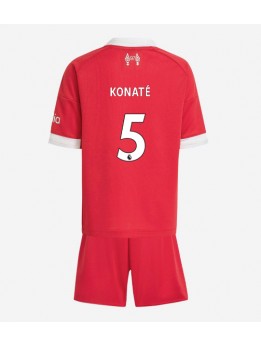 Billige Liverpool Ibrahima Konate #5 Hjemmedraktsett Barn 2025-26 Kortermet (+ Korte bukser)